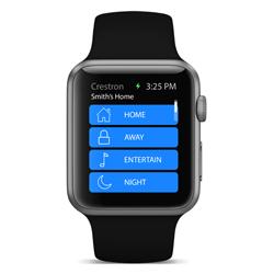 The Crestron app for Apple Watch™ revolutionizes how people interact with their homes