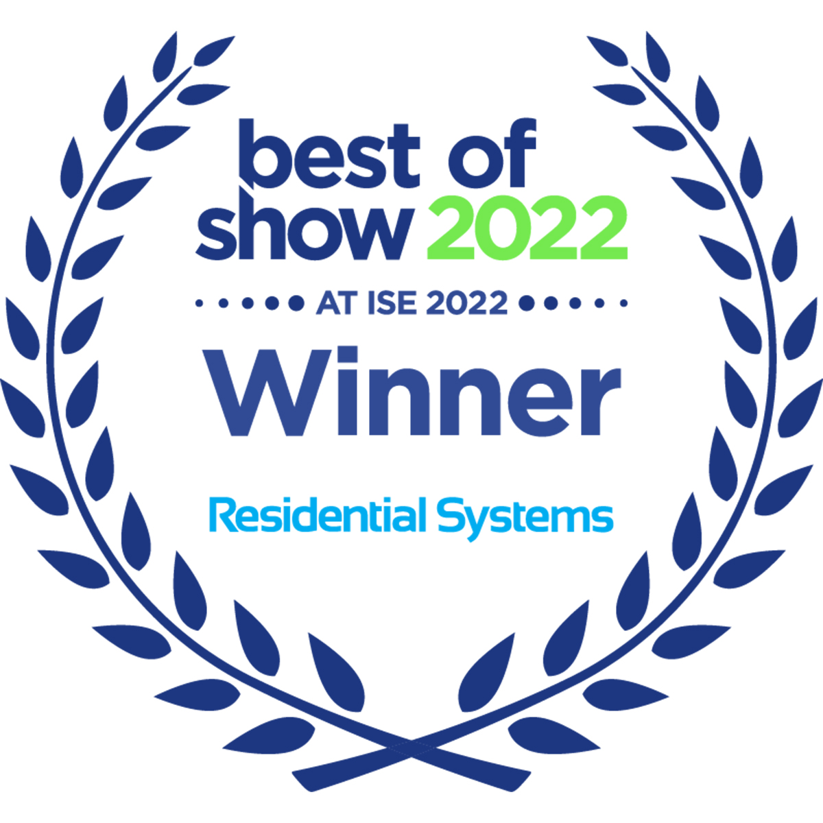 Residential Systems “Best of Show” at ISE